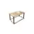 Hanah Home Klub sto Hole Rect, 70x38x42 cm, Krem