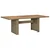 MAISON CHIC Vrtna miza - Vrtna jedilna miza rjava 200x100x74 cm poli ratan, (21715454)