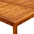 Vrtni stolić za kavu 110 x 110 x 45 cm masivno bagremovo drvo