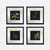 Wallity Dekorativna slika CAM1915144324, 32x32cm, 4 dela