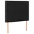 LED uzglavlje crno 80x5x118/128 cm od tkanine