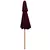 Suncobran s dvije razine i drvenim stupom 270 cm bordo