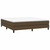 vidaXL Box spring posteljni okvir temno rjav 160x200 cm blago