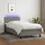 Vidaxl Box spring postelja z vzmetnico LED temno siva 90x200 cm blago