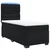 vidaXL Box spring postelja z vzmetnico črn 90x190 cm žamet