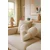 Aberto Design Ukrasni jastuk Teddy Kalp Small, 38 x 33 x 9 cm, Krem