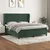 Vidaxl Box spring postelja z vzmetnico temno zelena 160x200 cm žamet