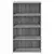 Visoka komoda boje hrasta 70 x 41 x 124 cm konstruirano drvo