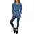 Daljša oversize jeans jakna s pasom