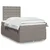 Vidaxl Box spring postelja z vzmetnico taupe 120x190 cm blago