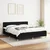 Vidaxl Box spring postelja z vzmetnico črna 160x200 cm blago