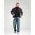 JACK & JONES Pulover JJEBASIC pegasto siva/črna