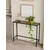Hanah Home komoda Lisa, 80 cm, crna / dimljeno staklo