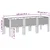 Vrtna sadilica s nogama plava siva 120 x 40 x 42 cm PP