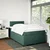 Vidaxl Box spring postelja z vzmetnico temno zelen 120x190 cm žamet