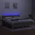 Vidaxl Box spring postelja z vzmetnico LED taupe 180x200 cm blago