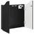 Kabinet za mete Crna 56 x 12 x 63 cm Konstruirano drvo