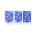 Plakat pastelna abstraktna umetnost - 20x30 silver