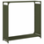 Stalak za drva za ogrjev Maslinasto zelena 90x28x90 cm