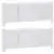 Pokrivač radijatora 2 pcs Bijelo 205 x 20,5 x 81,5 cm