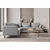 Atelier del Sofa Ugaona garnitura Flexy L, 285 x 285 x 100 cm, Siva