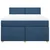Vidaxl Box spring postelja z vzmetnico modra 160x200 cm blago