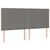 Vidaxl Box spring postelja z vzmetnico temno siva 180x200 cm blago