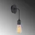 Opviq Zidna lampa E27 Socket, Crna