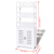 vidaXL Bijeli kupaonski drveni kabinet 46x24x117,5 cm