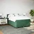 Vidaxl Box spring postelja z vzmetnico temno zelena 140x200 cm žamet