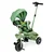 Eco Toys Dečiji tricikl sa rotirajućim sedištem i tendom 2u1, Zeleni