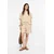 COMMA Hlače svetlo bež/svetlo rjava