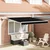 Skrovita tenda Crna 350 x 250 cm Tkanina i čelik