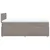 Vidaxl Box spring postelja z vzmetnico taupe 120x200 cm blago