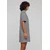 Womens striped dress oversized white/black