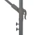 Konzolni vrtni suncobran s LED svjetlima 350 cm crni