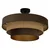 Plafonski luster WENTA 1xE27/60W/230V prečnik 50 cm braon/juta
