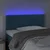Vidaxl LED posteljno vzglavje temno modro 100x5x78/88 cm žamet