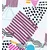 Tapeta Memphis vzorec v pop-art stilu - 245x270