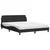 Krevet s madracem Dover crni 160x200 cm baršunasti