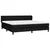 Vidaxl Box spring postelja z vzmetnico črn 200x200 cm blago