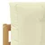 Set vanjskih sofa 6 kom. Bijela i krem Poliester