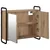 vidaXL Viseca kopalniška omarica Artisan hrast 64 x 20 x 56,5 cm