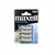 Maxell 4x AAA 1,5V alkalne baterije LR03