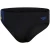 Mens swimsuit speedo 7cm tech panel brief black/chroma blue/spritz