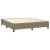 Vidaxl Box spring postelja z vzmetnico LED taupe 160x200 cm blago