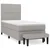 vidaXL Box spring postelja z vzmetnico svetlo siva 90x200 cm blago