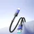 Joyroom Kabel Crystal-Clear Series 3A USB-A – iPhone Lightning, 1,2 m – črn