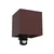 Brilagi - LED spoljno zidno svetlo sa senzorom CUBE LED/6W/230V braon IP65