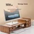 Beifang Postolje za monitor sa fiokama, 69x33x23 cm, Braon